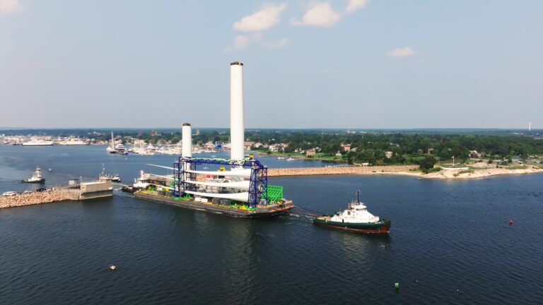 Vineyard Wind’s First Turbine Departs New Bedford Marine Commerce Terminal