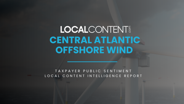 U.S. Central Atlantic Offshore Wind: Taxpayer Public Sentiment Local Content Risk Mitigation Intelligence Report 2024